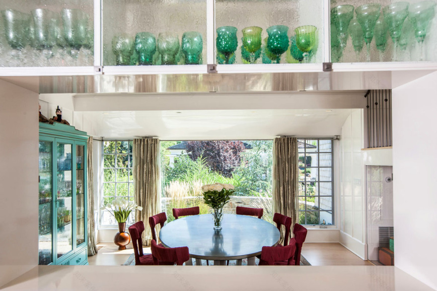 带有玻璃圆形图书馆的独特住宅丨美国康涅狄格丨Christopher Pagliaro Architects-18