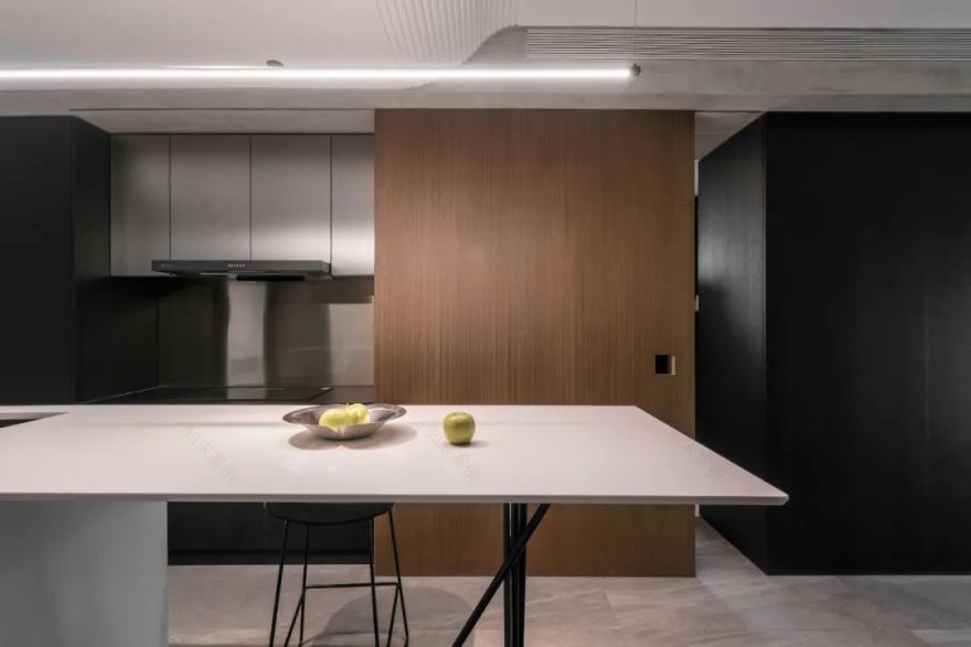 《星际穿越》几何美学,打造单身男业主的精致空间-35