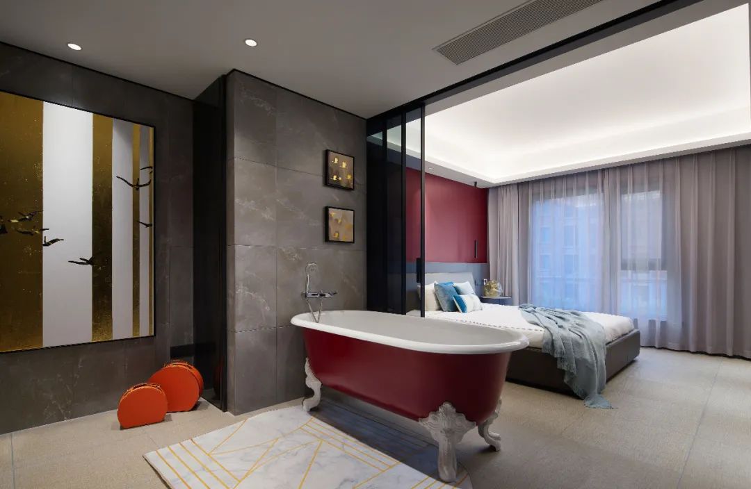 现代轻奢大平层 | 灰奢有度的中央御景社交空间-43