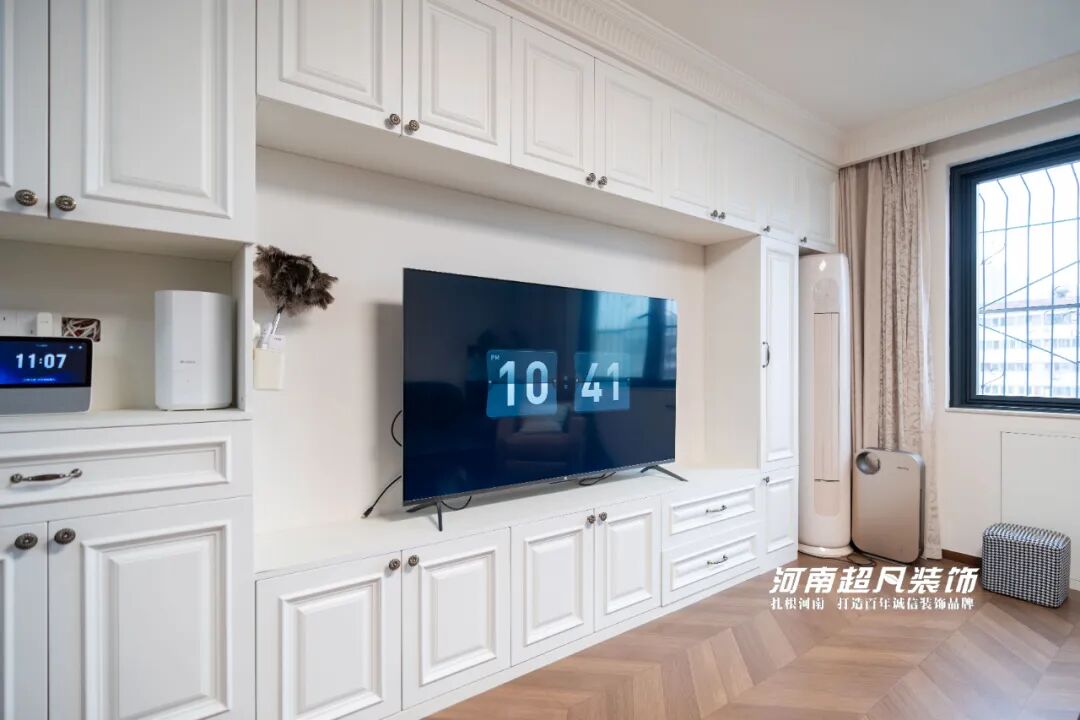 完工首发丨管城区金城街30号院，123㎡老房翻新，美式复古设计，优雅低调绽放-73