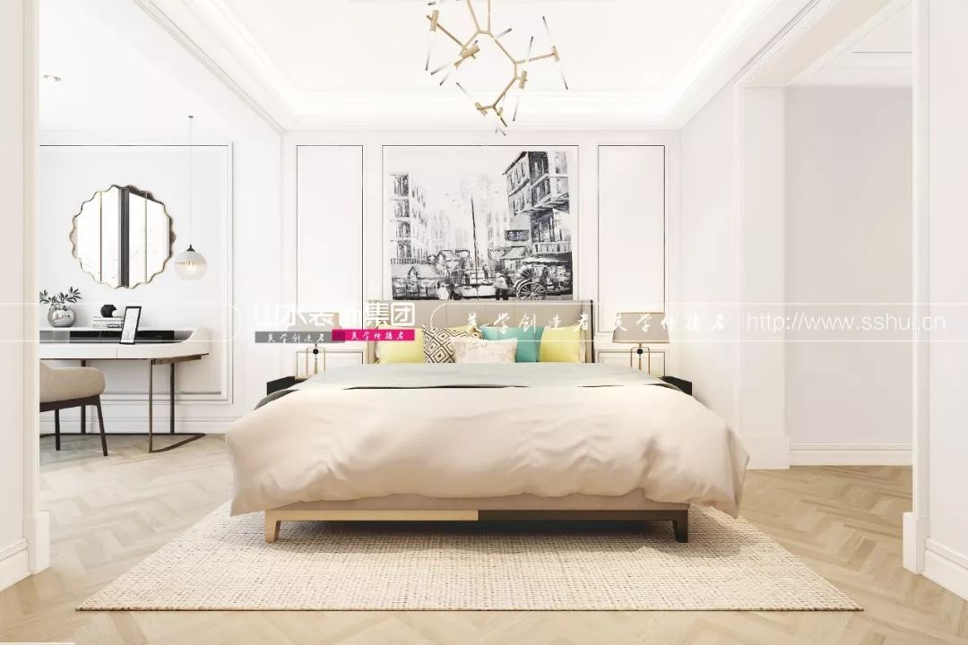 湖山源著 260 平米美式轻奢装修,藏匿主人气质的自在生活空间-28