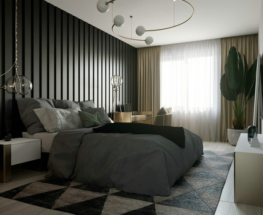 简约北欧风,深色系的高级美!-31