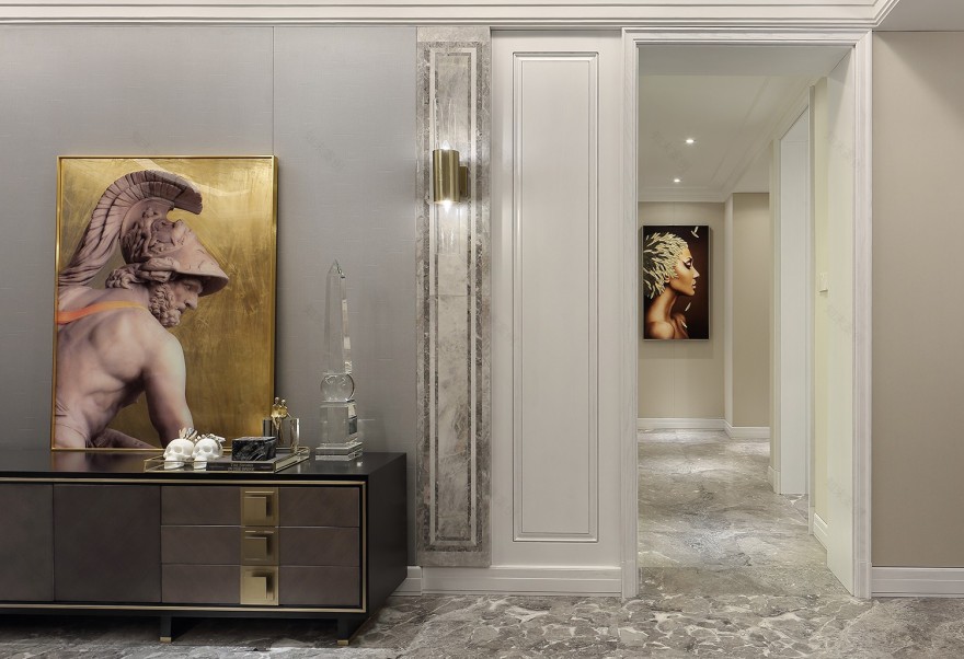 悦云庄D户型样板间软装陈列深化设计-11