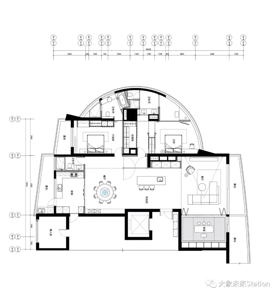 天誉半岛月宅 | 一线江景的室内设计美学-24