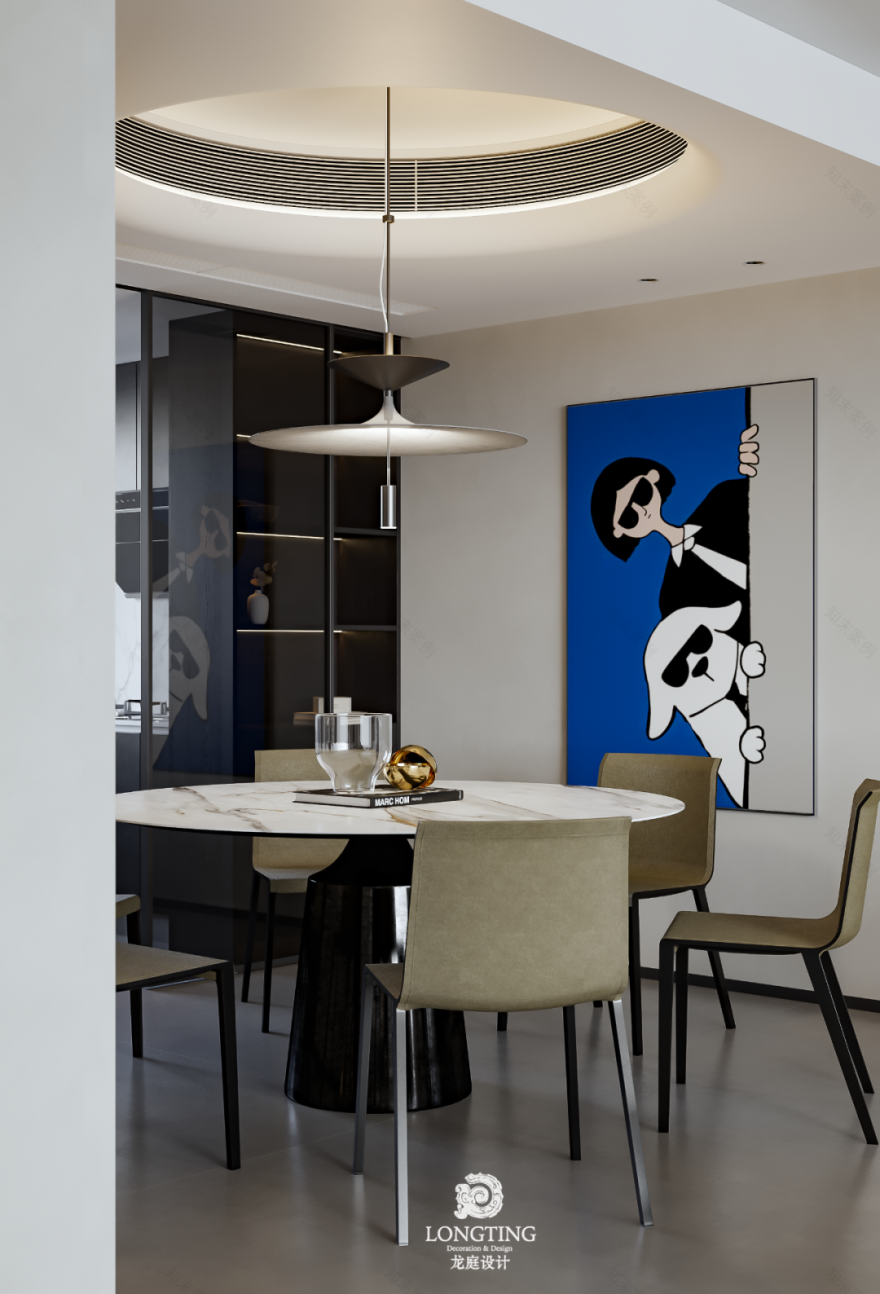 忆境府·现代简约生活空间丨龙庭设计-24