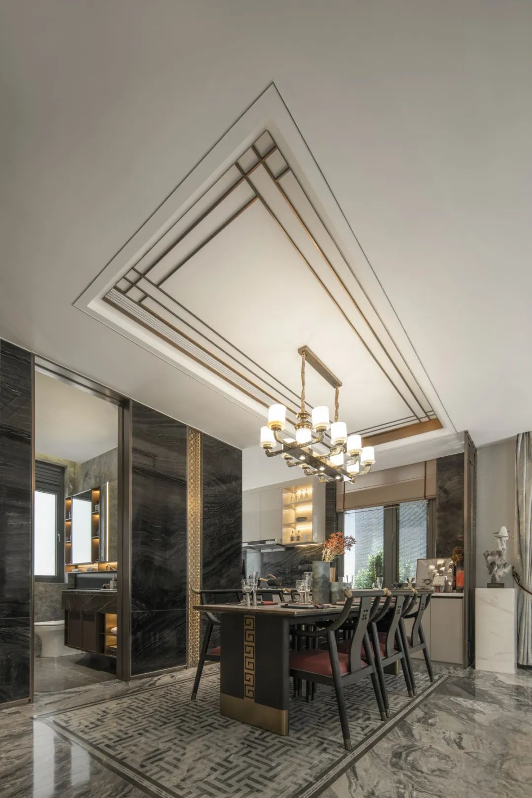 盛唐诗意,现代中式住宅设计丨中国宁波丨一然设计(上海,北京,深圳,沈阳)-61