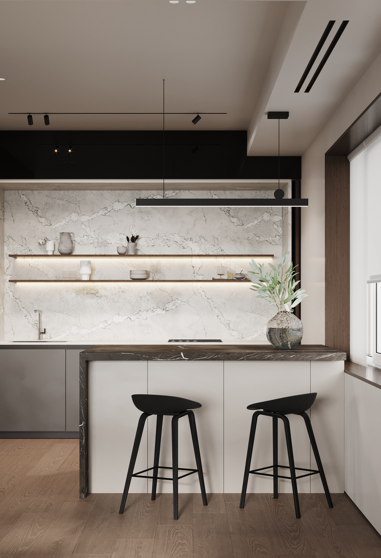 现代复式空间设计，温润质朴！-11