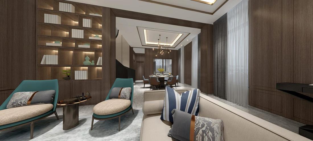 唐墅别墅现代新中式-4