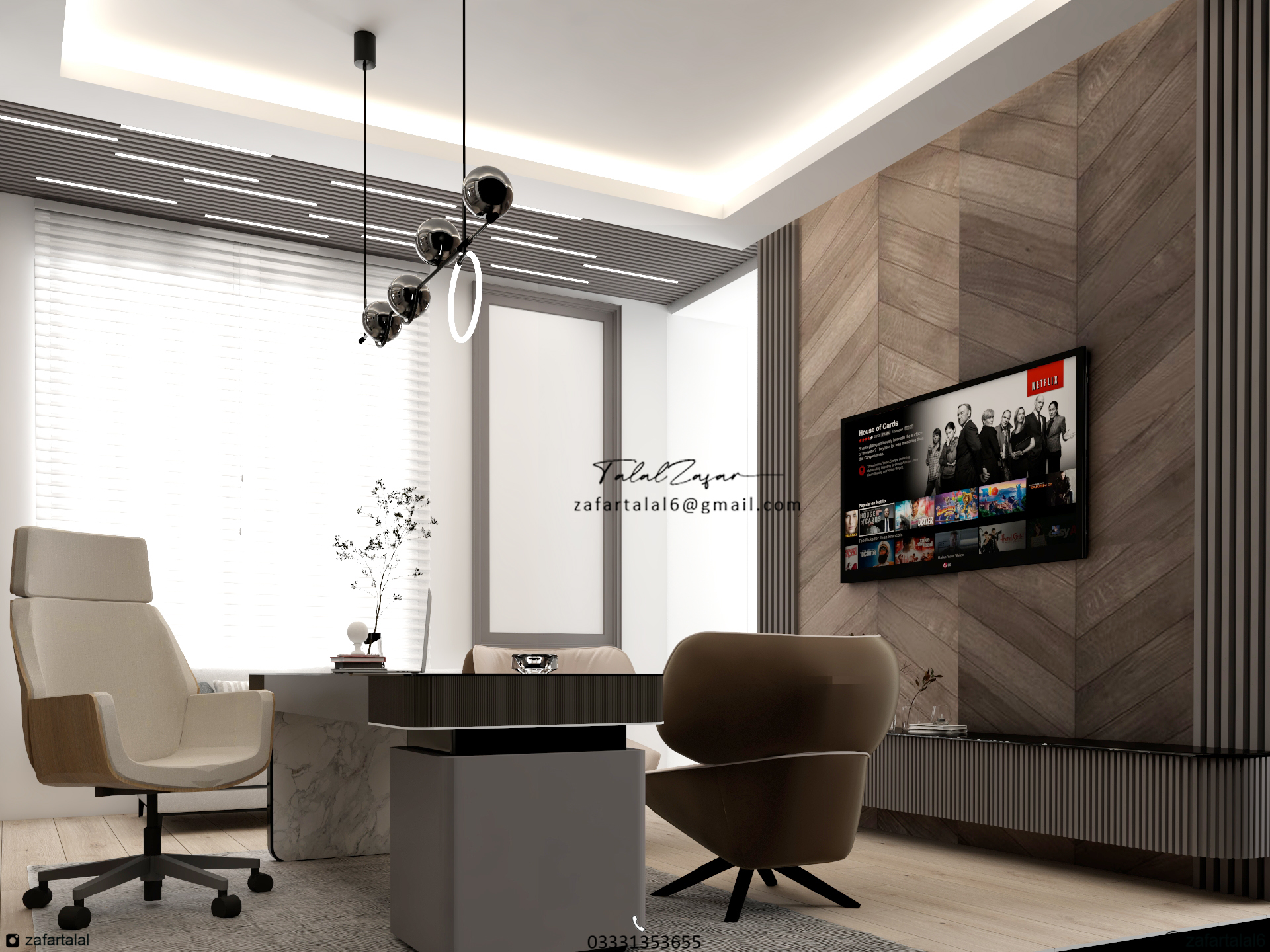 办公室房间（蓝色海洋）-4