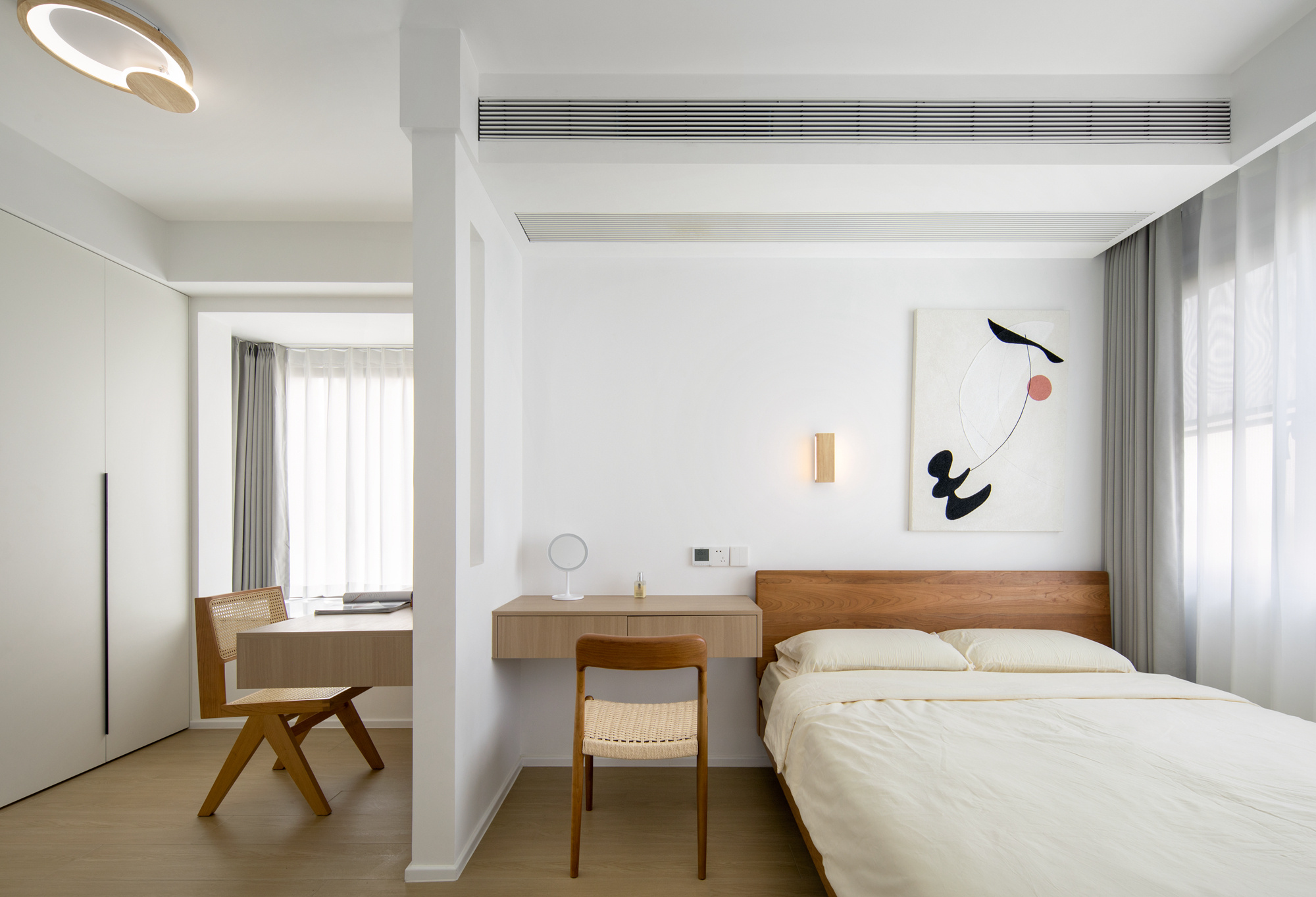 原木色+大白墙，打造简单温馨的住宅。-21