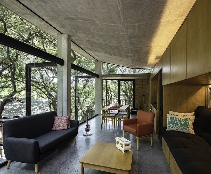 墨西哥森林的红砖屋住宅-33