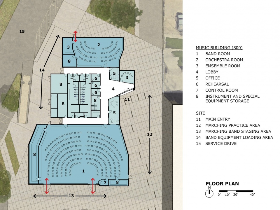 Mira Mesa 高中教学楼与音乐厅丨美国丨Architects Mosher Drew-76