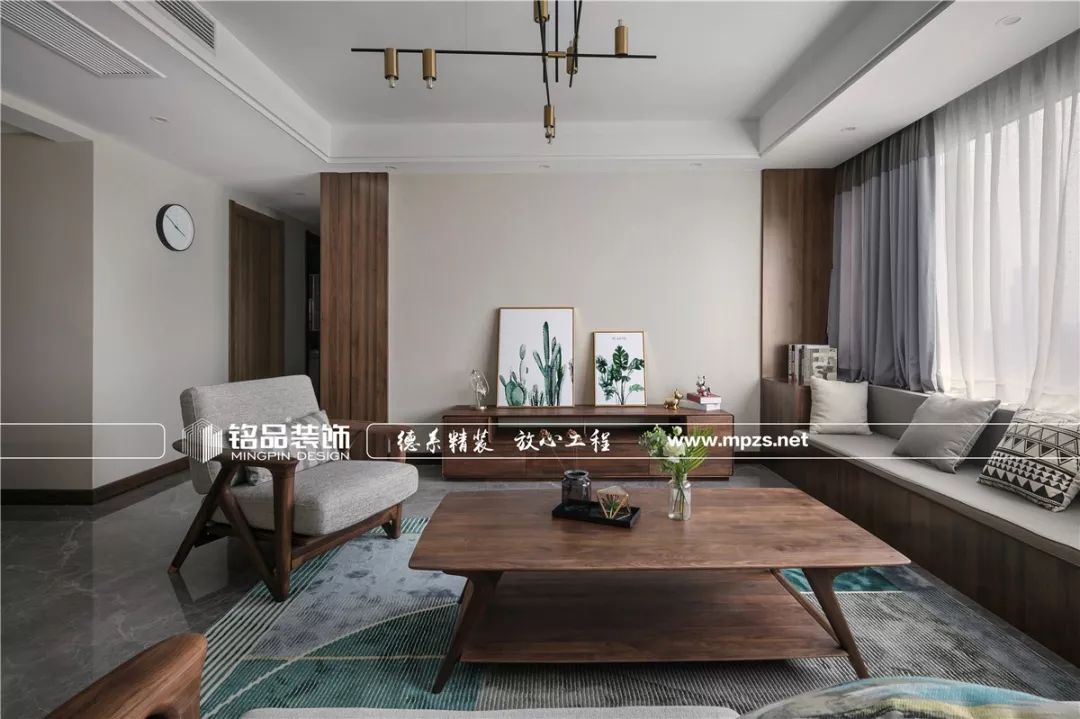 130㎡北欧原木风，都市绿意生活的哲学-26