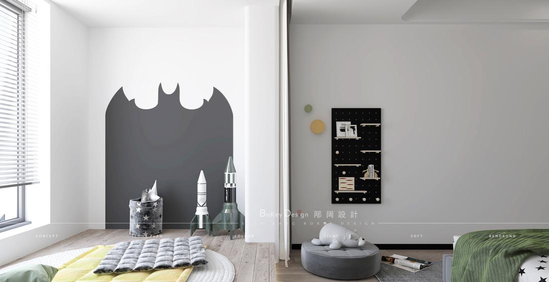 
绿色系儿童房，活力与好奇的童年 -5