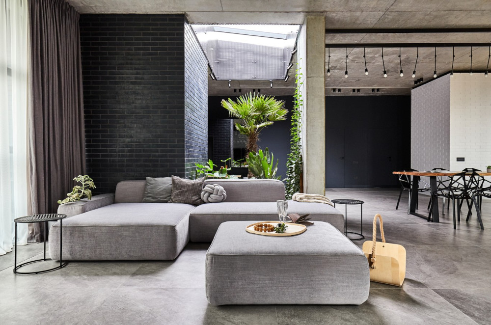 罗马尼亚顶层公寓工业风格设计案例-2