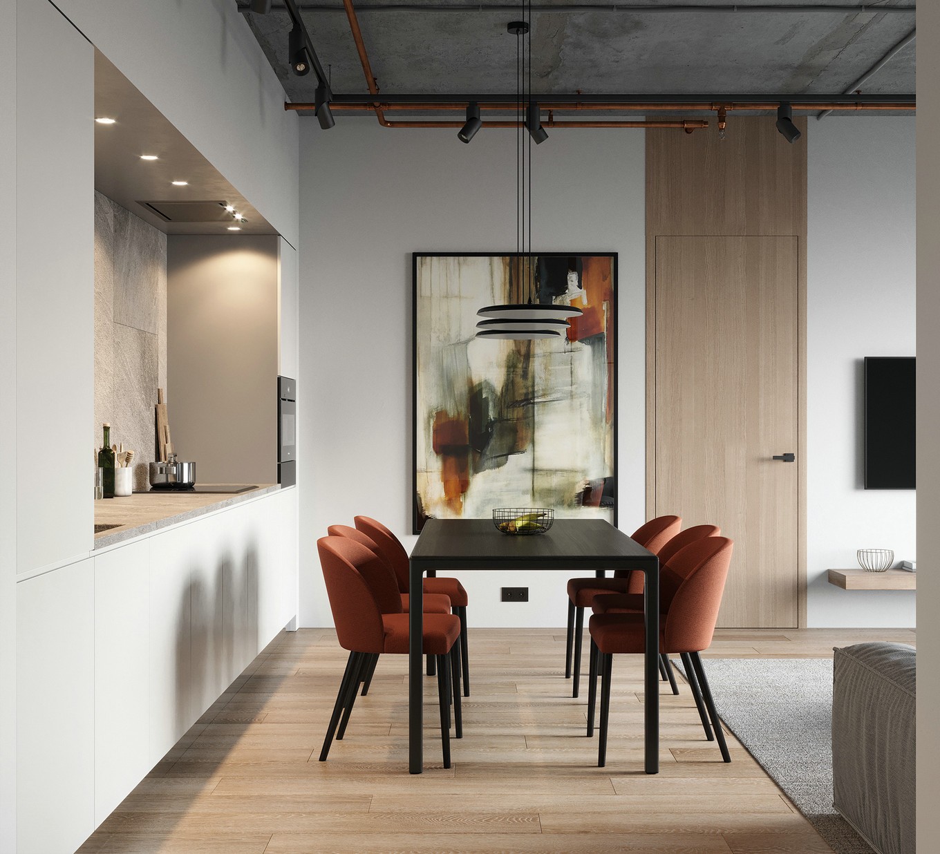 当北欧风遇上工业风，时尚简约混搭设计！-2