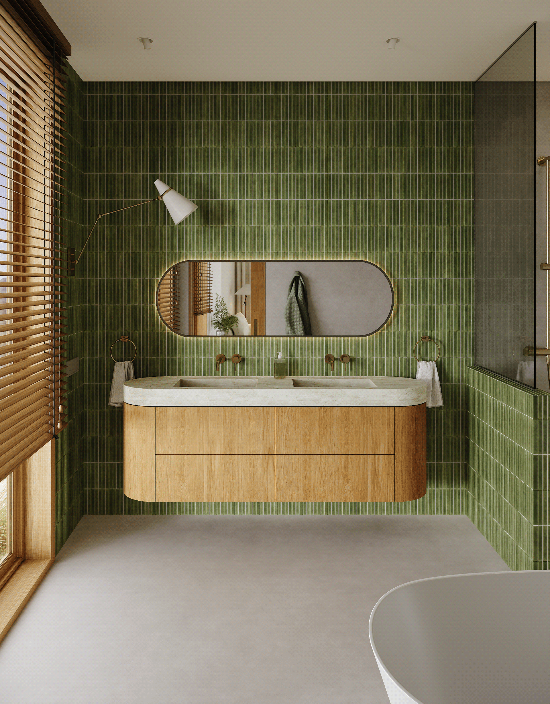 Warm Minimalist House Interior Visualization-3