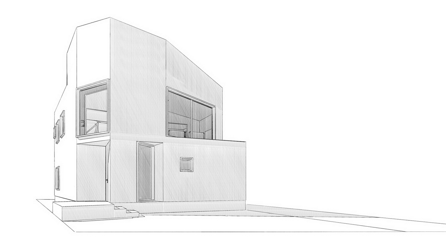 日本宝冢 Nomura24 别墅——白色木质结构与多边形空间之美-41