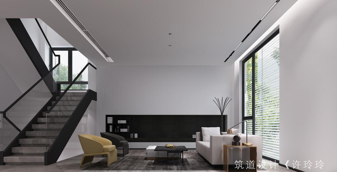 极简黑白灰,演绎现代艺术空间-7