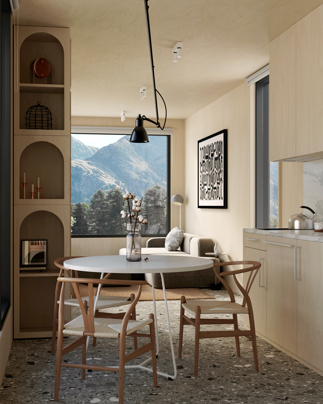 27 平模块化房屋室内设计-9