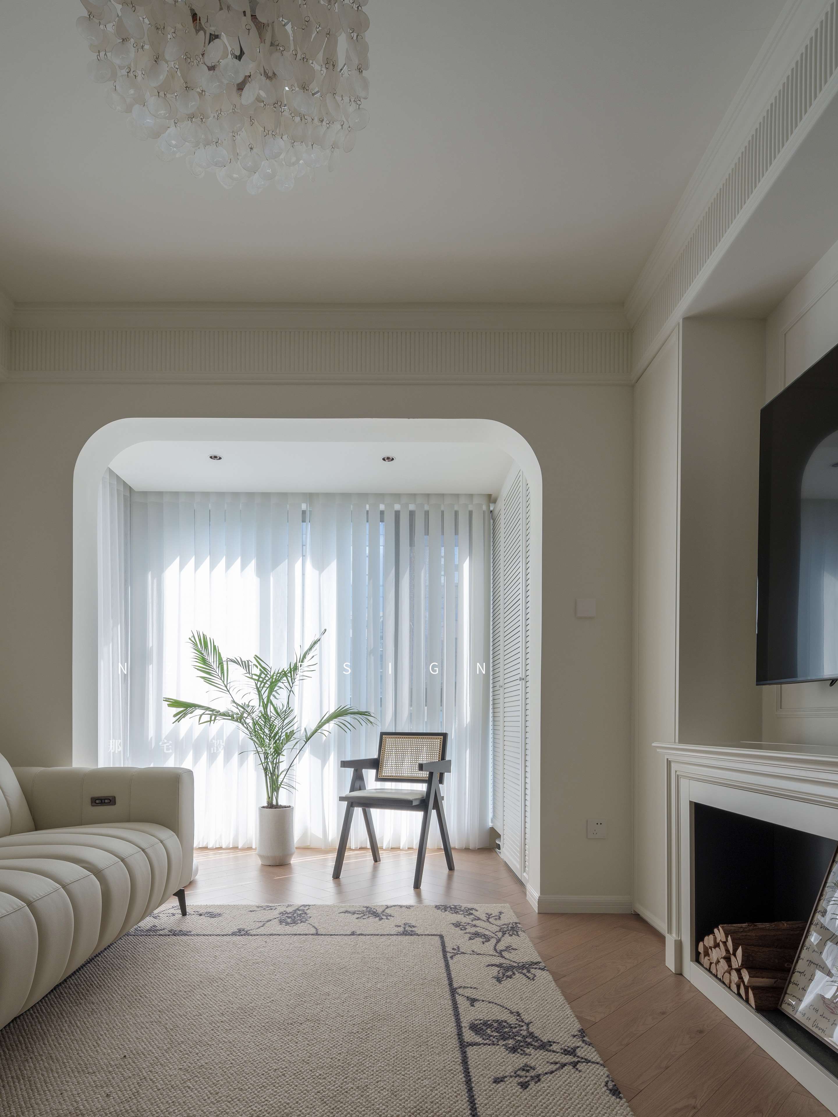 90 后两人一猫的惬意法式奶油风丨中国深圳丨那宅设计事务所-25