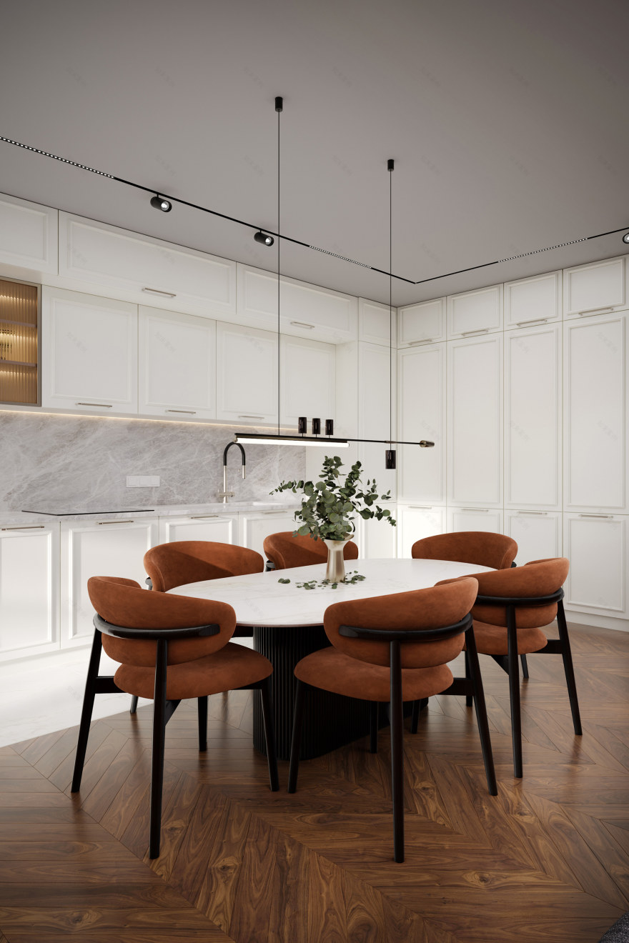 ЖК "RiverSky" 三室公寓可视化项目丨俄罗斯莫斯科-10