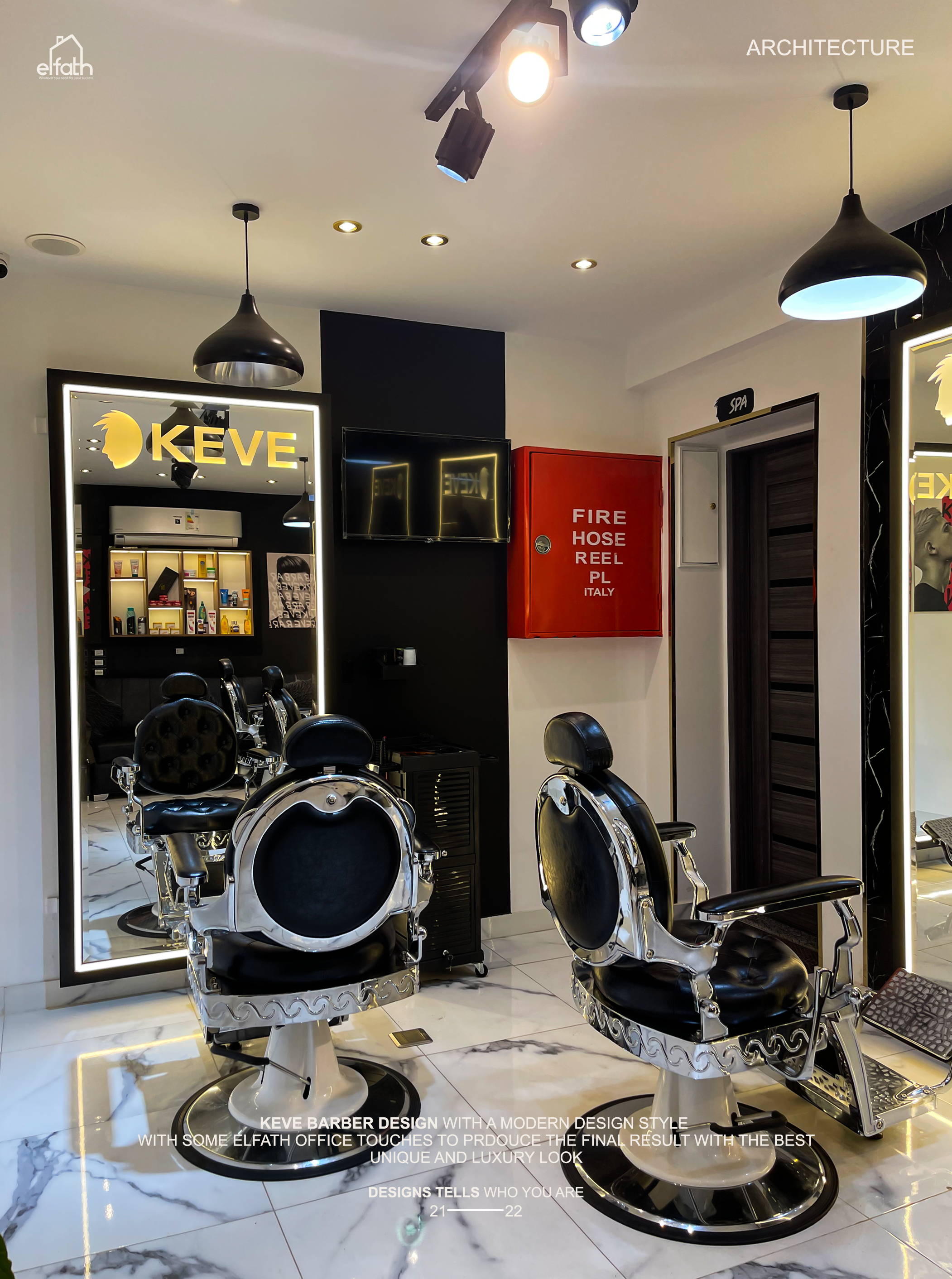Keve barber - interior design --66