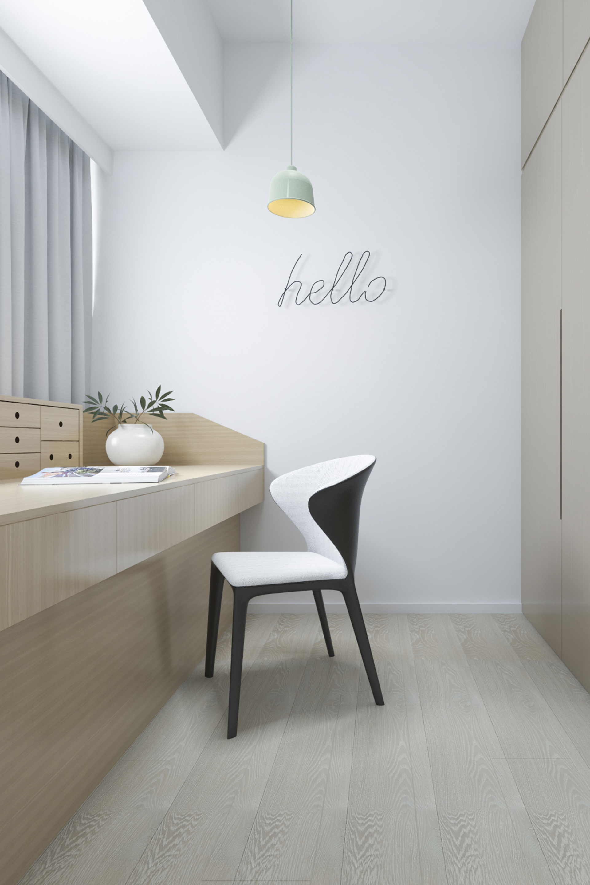 青岛万科城原木极简风,少即是多之美-19