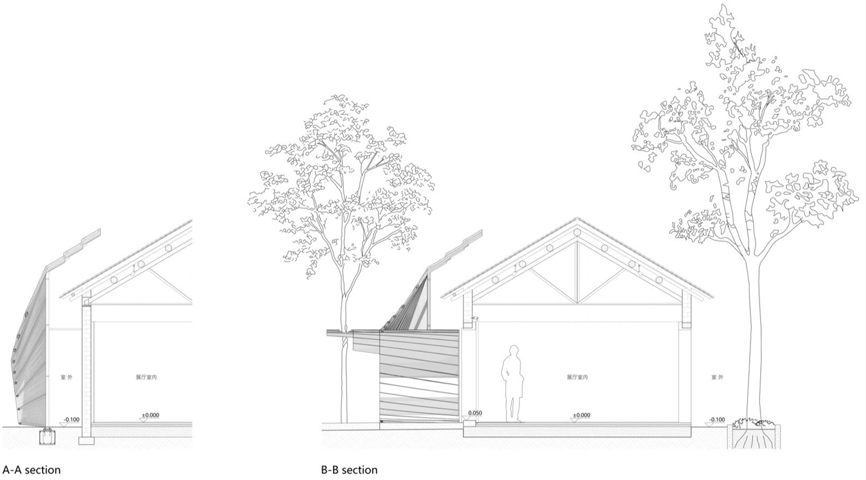 流光展厅 – 关中忙罢艺术节内院改造丨中国西安丨戴璞建筑-69