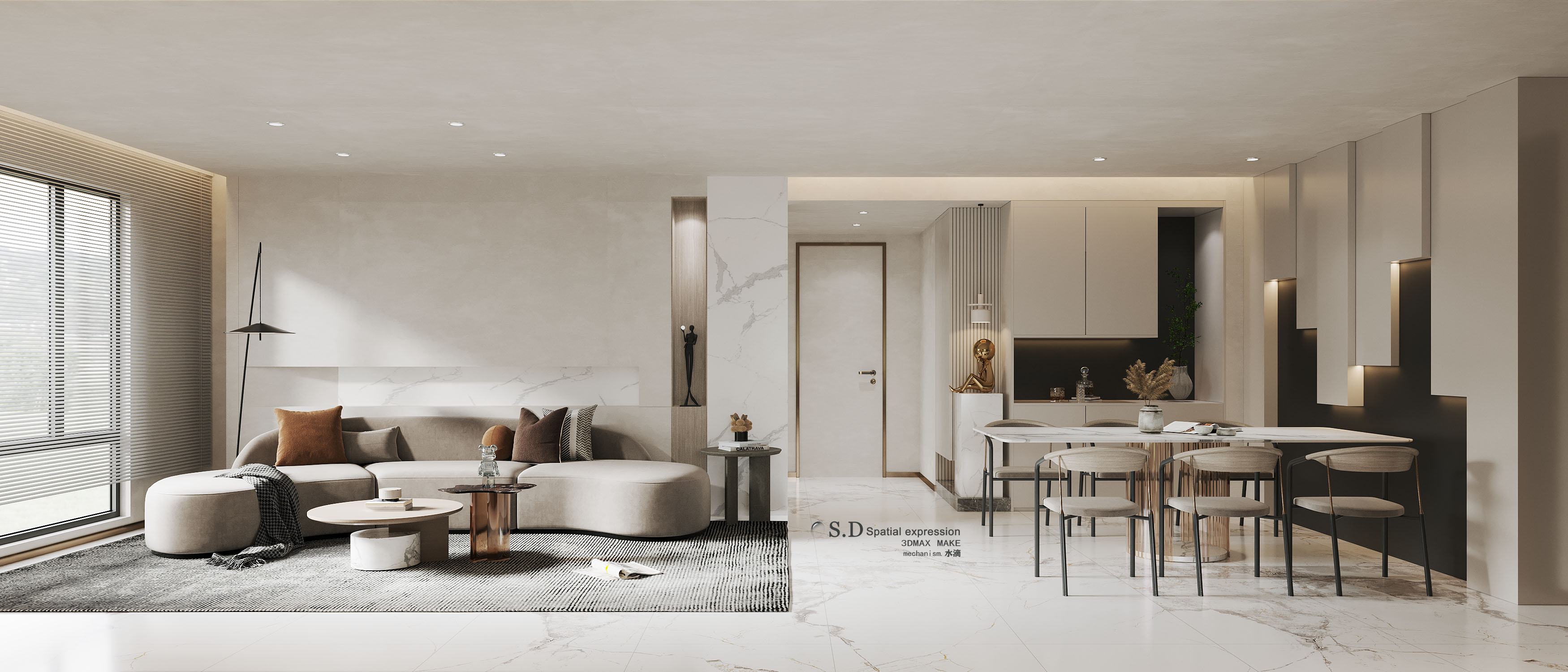 现代简约家装丨中国沈阳丨沈阳水滴设计效果表现工作室-14