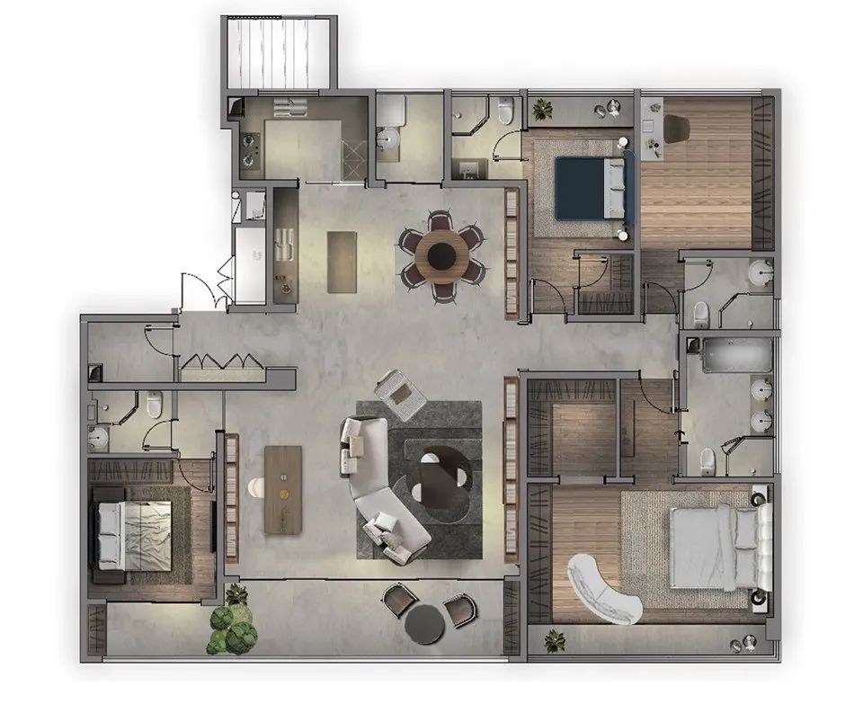 绿城·蘭园丨中国重庆丨辰陈设室内设计重庆有限公司-15