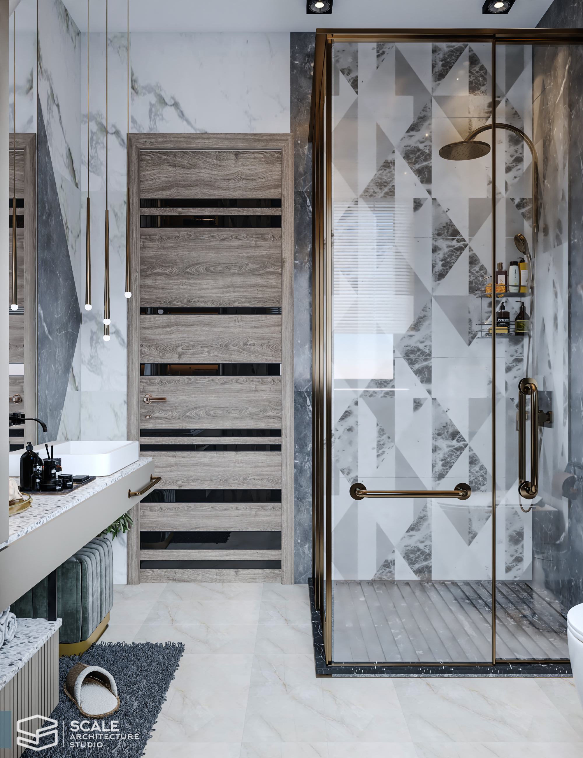 优雅浴室丨Scale Architecture studio office-8