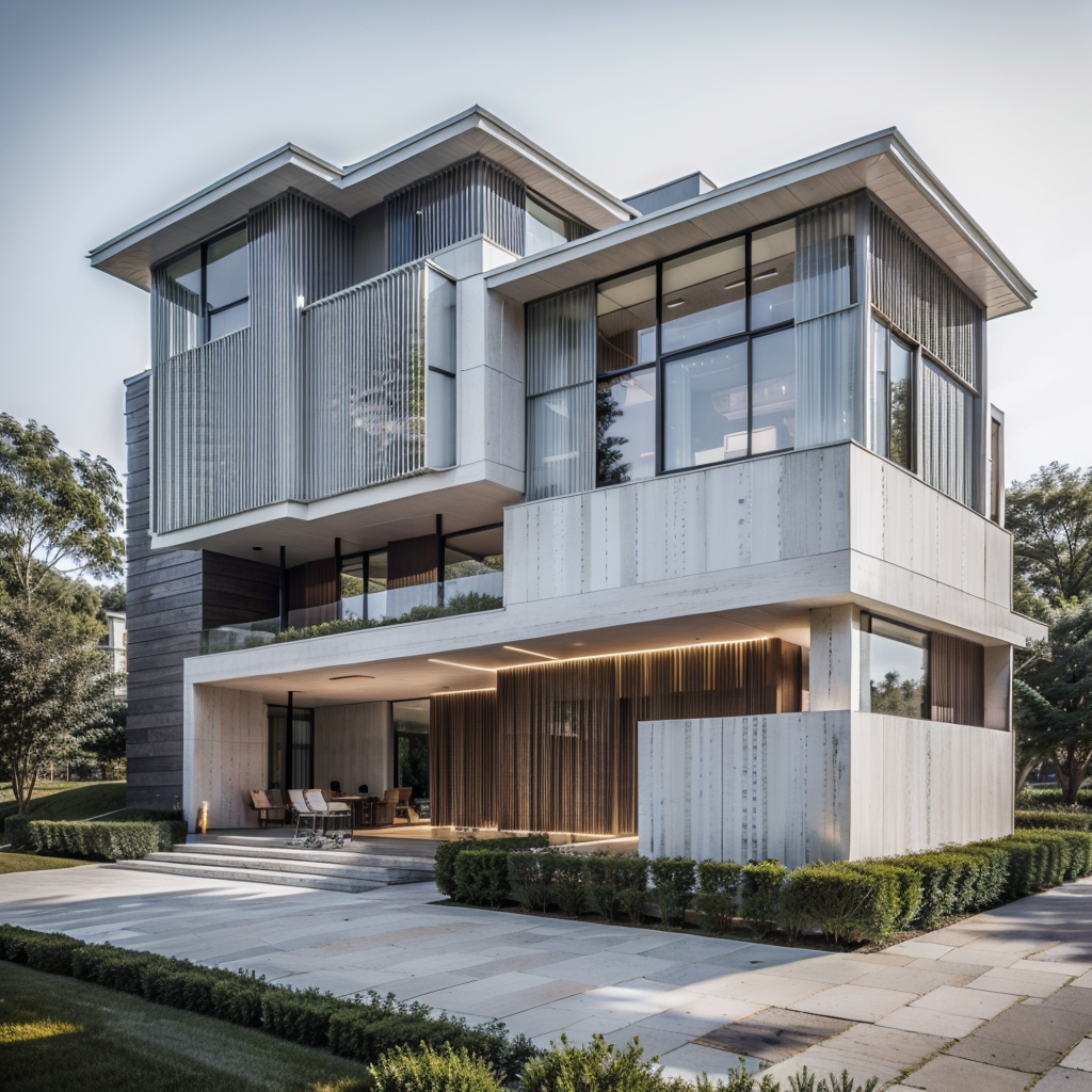 AI创意设计61-现代别墅-5