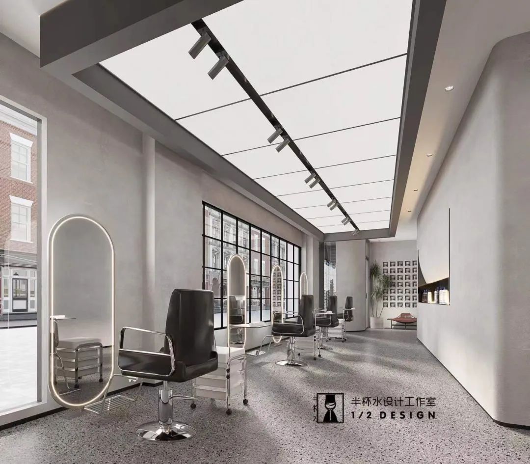 美容理发店精致设计丨半杯水工作室-15