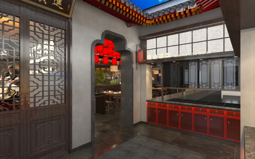 贾五熬鱼店铺室内设计-7