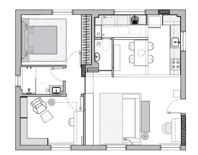 Ziper公寓，圣保罗/融光筑暖-33