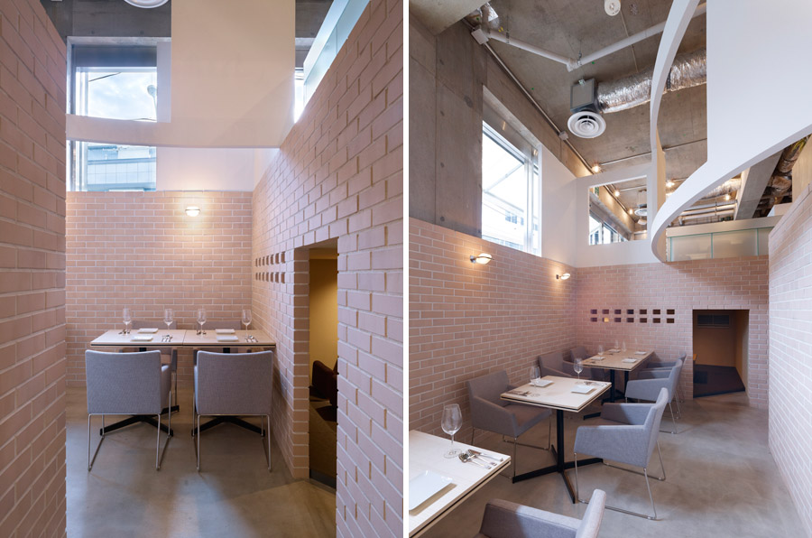 东京半地下有机餐厅,层高 4.39 米的空间魔法-25