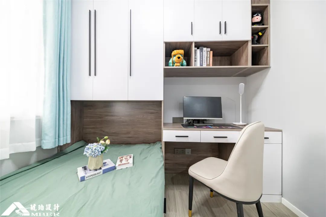 中海凤凰熙岸，现代简约婚房设计，独立衣帽间巧规划-104