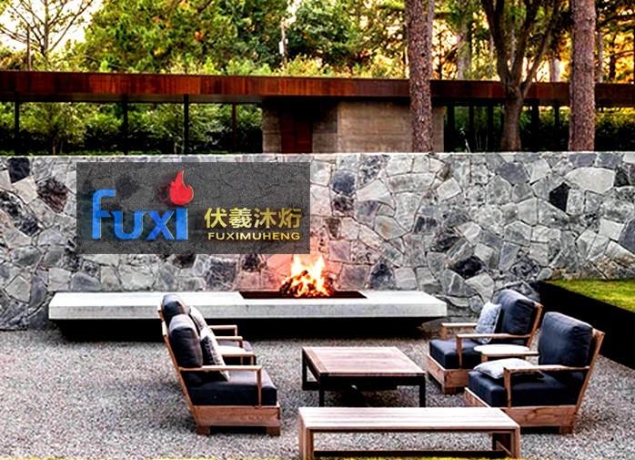 伏羲燃气壁炉打造真火采暖休闲区-12