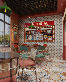 港式牛肉火锅店--餐饮空间