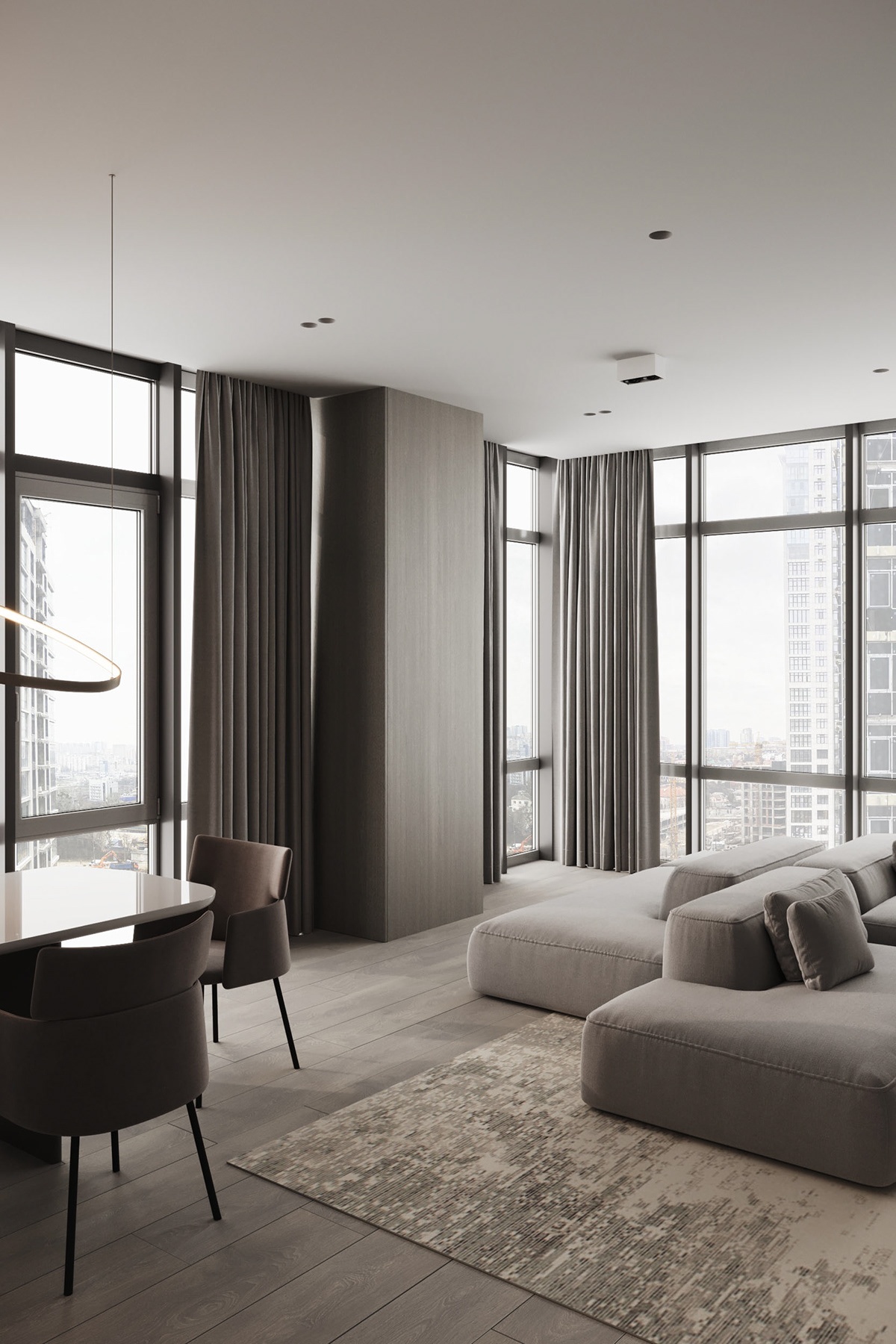 ArtPartner /亚麻+灰褐色的高级空间-6