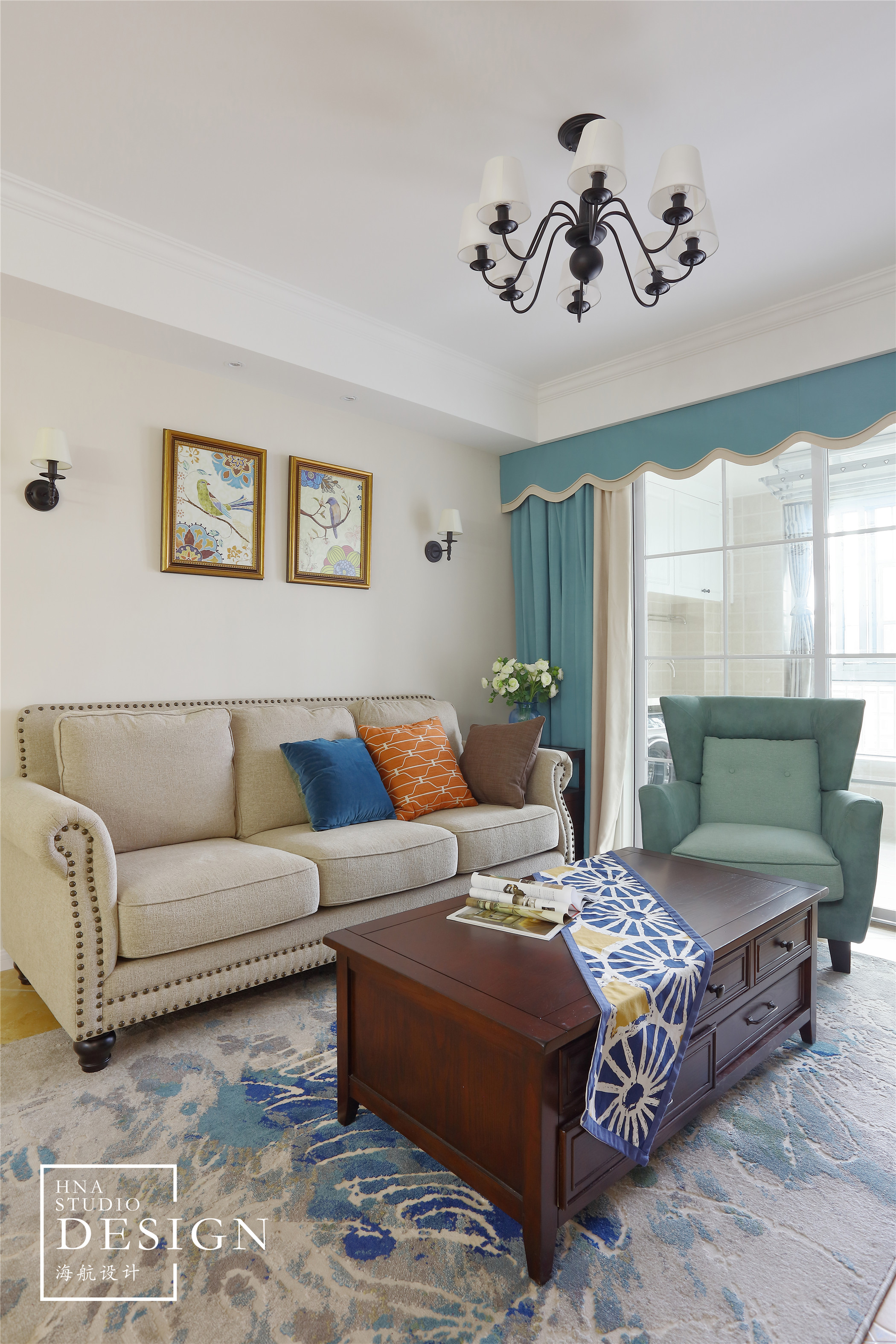 青建鼎都◣秋◥89平美式风格-14