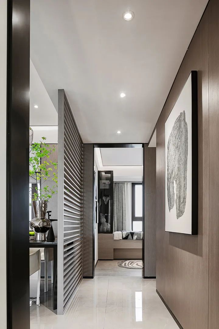 现代轻奢样板间，克莱因蓝演绎极致简约-16