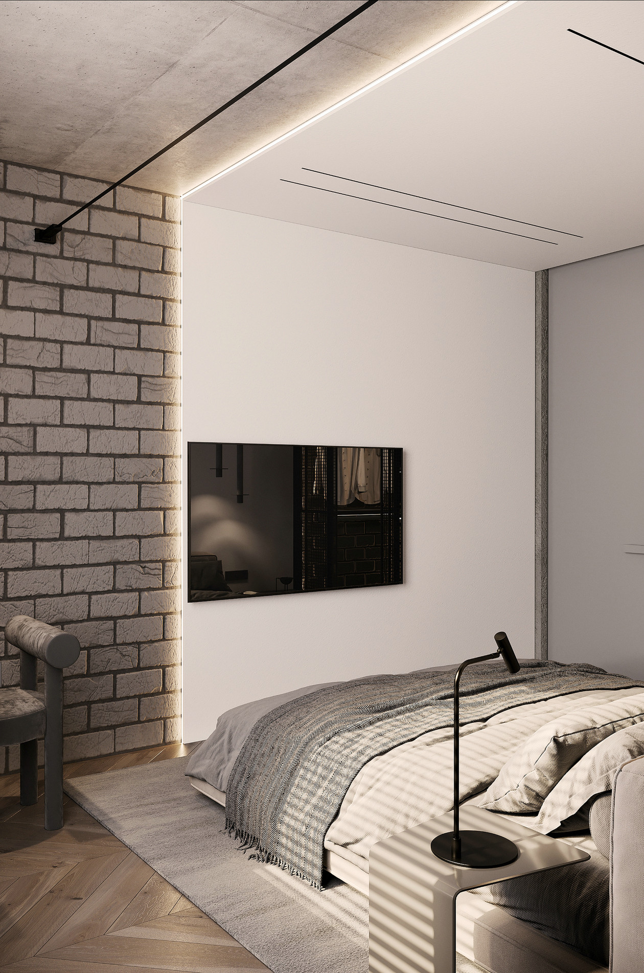 高级黑色系公寓设计-15