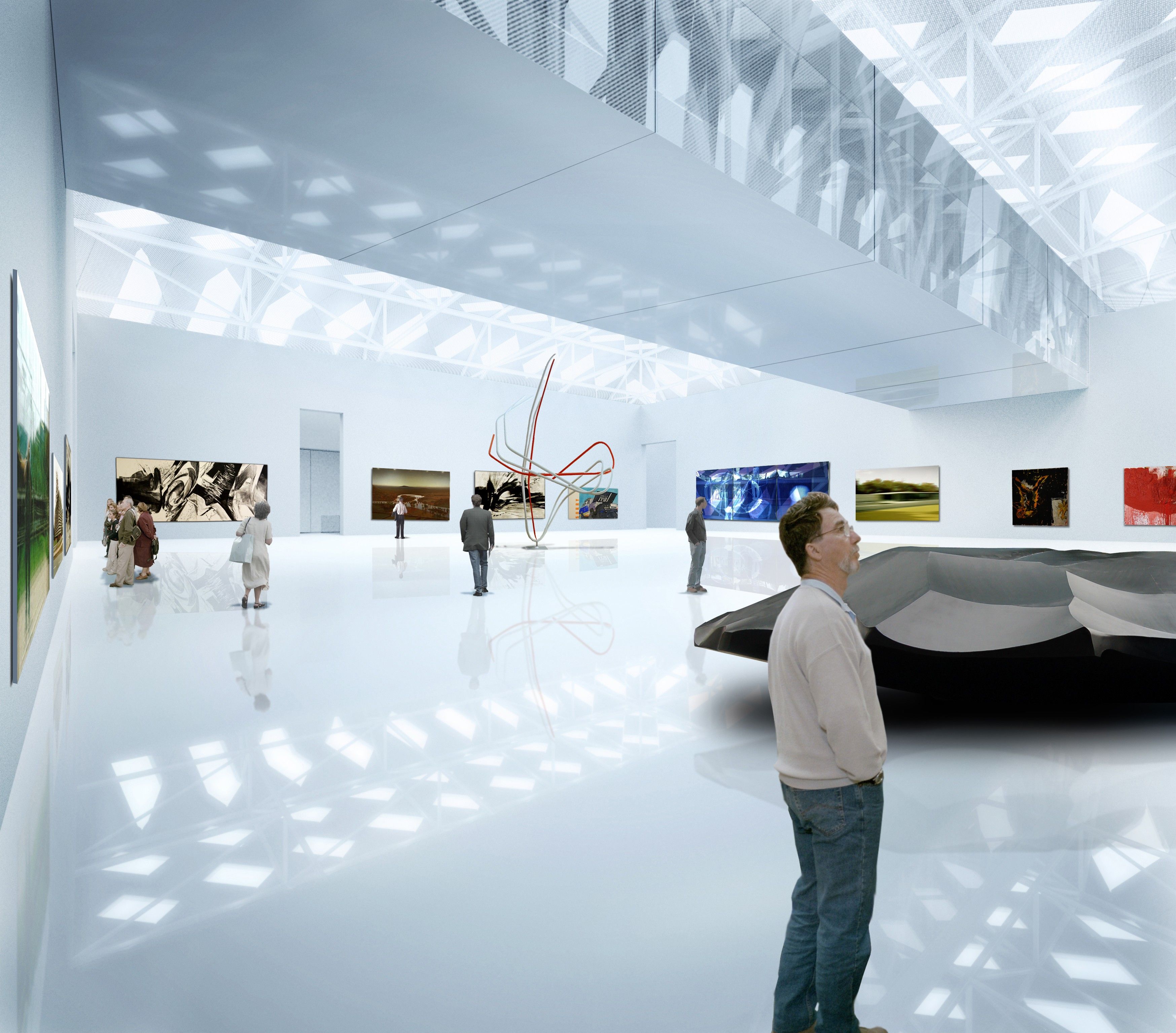 德国科隆博劳威尔艺术仓库,绿色环保、室内外和谐共生-19