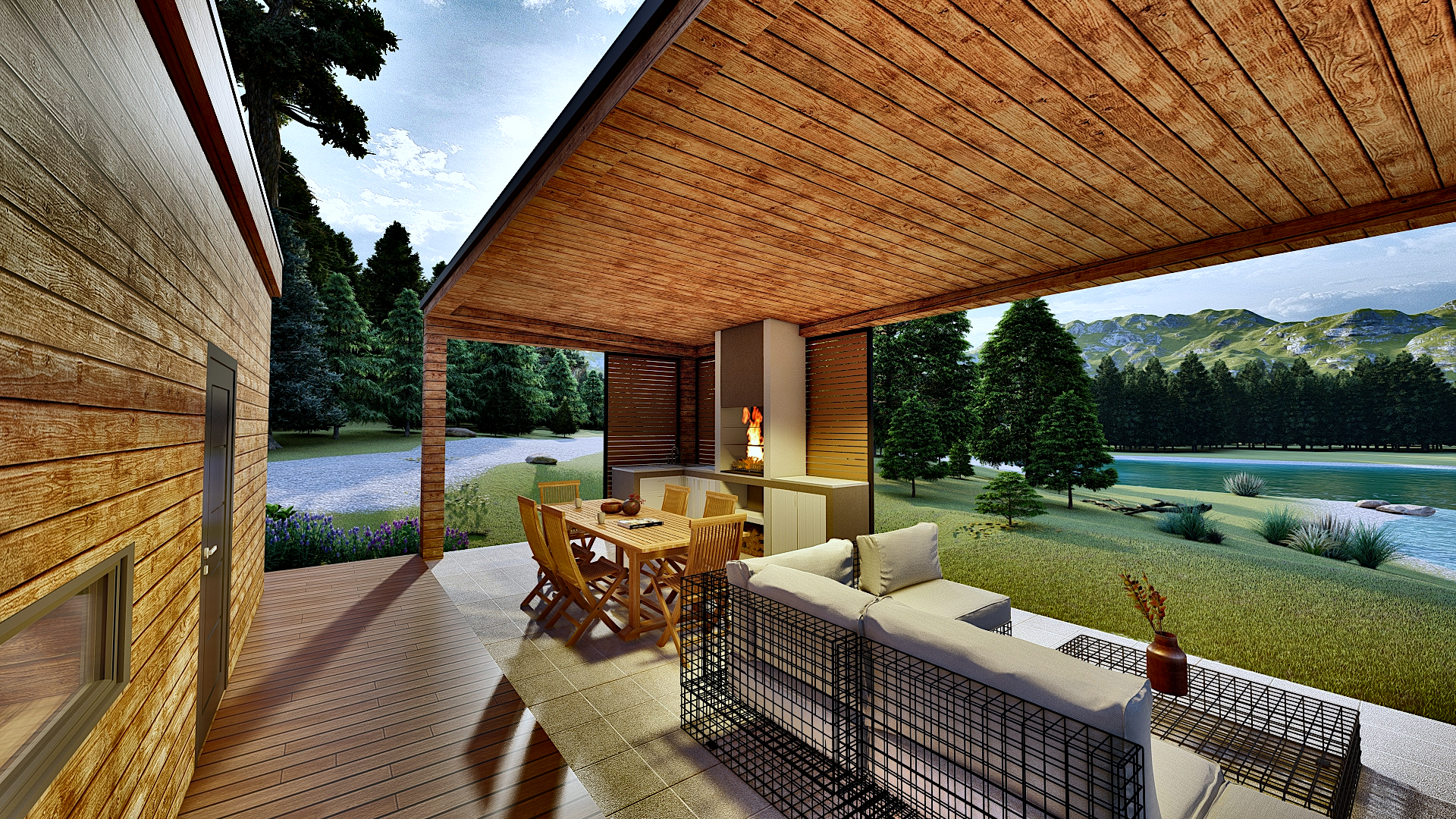 A-frame House IVANA & Outdoor Kitchen DINO-7