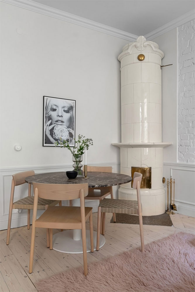 斯德哥尔摩白色砖墙公寓，混搭风格魅力十足-5