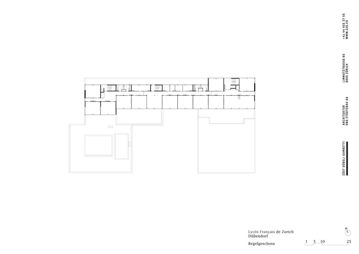 苏黎世迪本多夫法国中学丨Züst Gübeli Gambetti 建筑与城市规划公司-24
