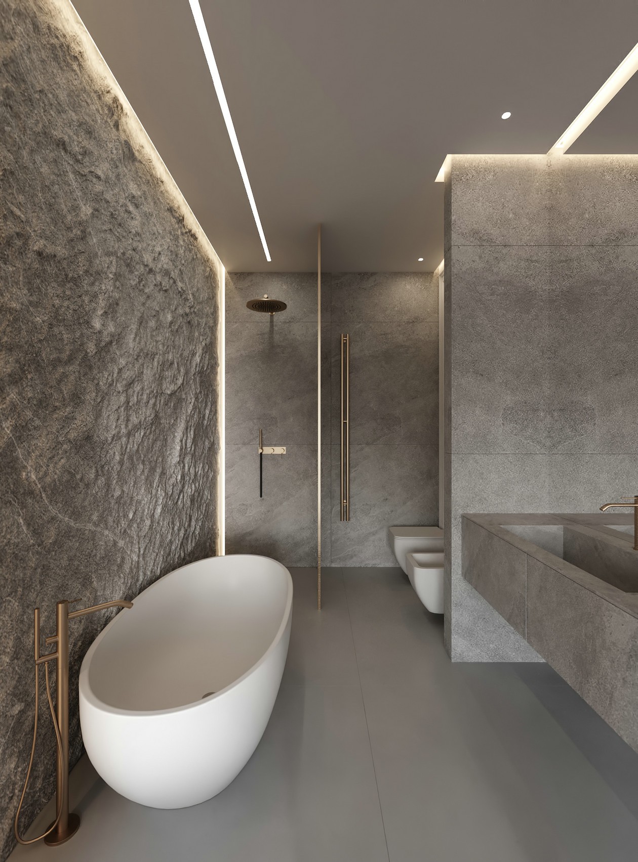 乌克兰高级灰色系公寓设计 超有范儿！-18