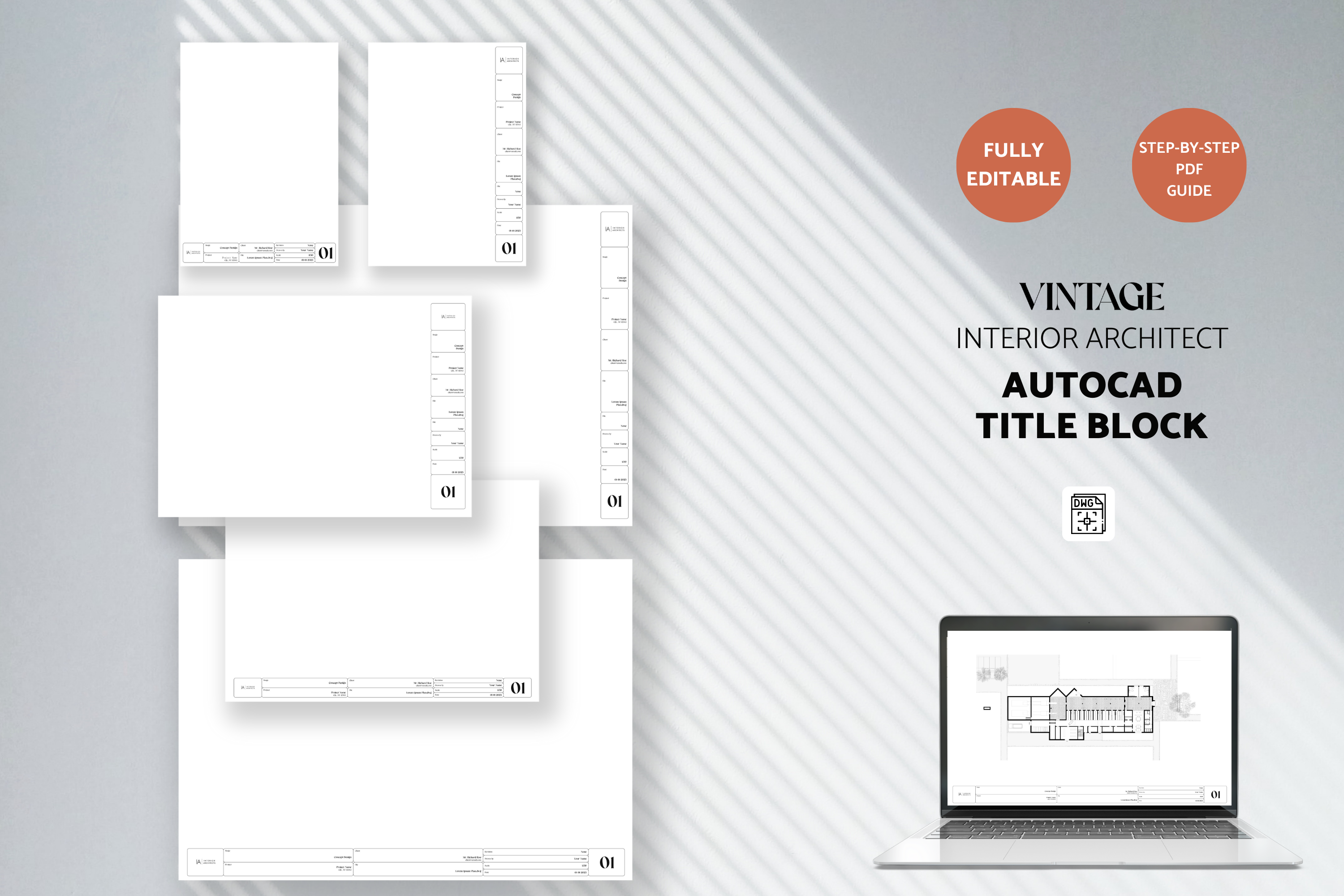 Architecture Title Block Autocad Templates-0